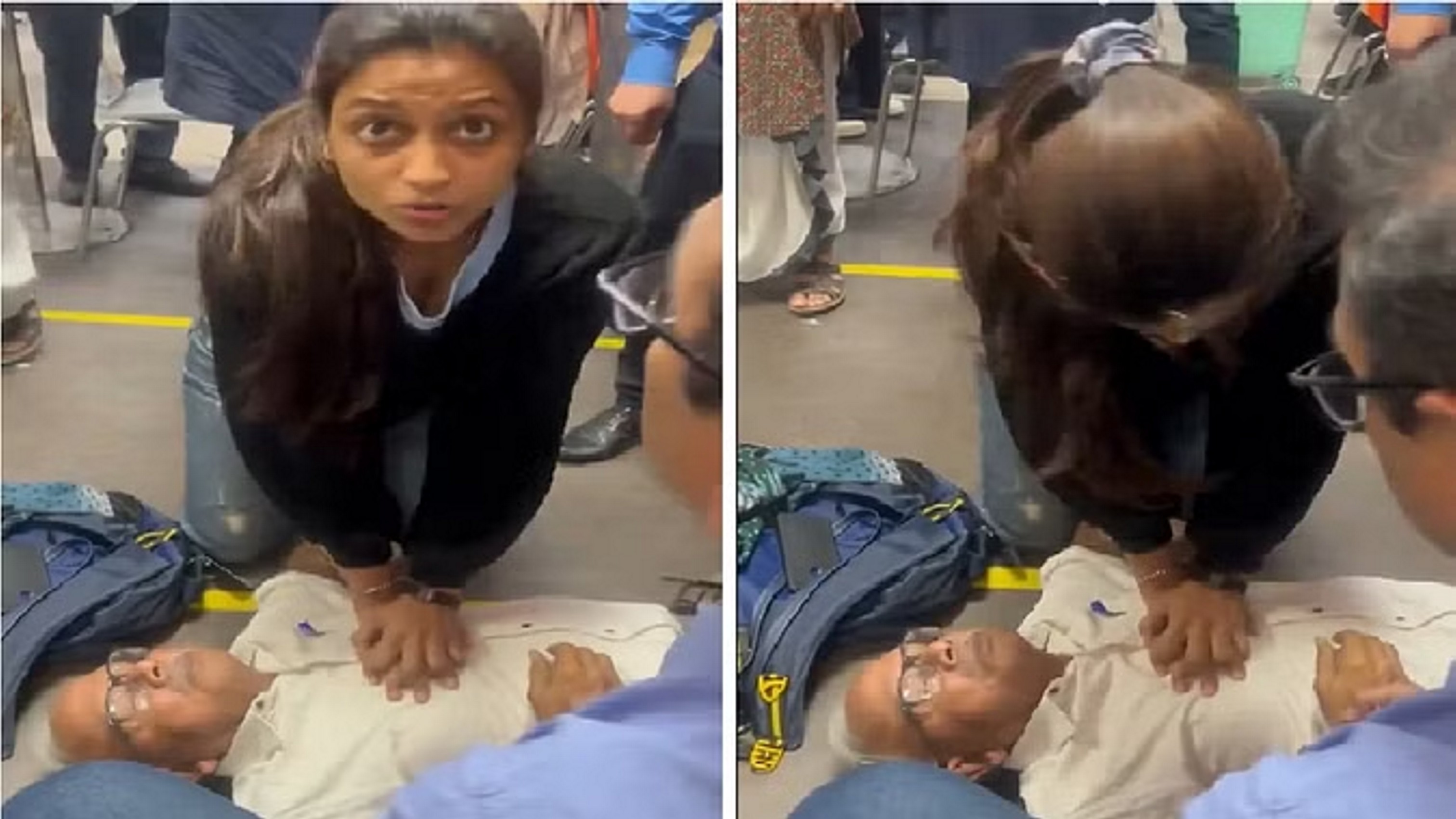 आईजीआई हवाईअड्डे पर बुजुर्ग को आया हार्ट अटैक, महिला डॉक्टर ने सीपीआर देकर बचाई जान