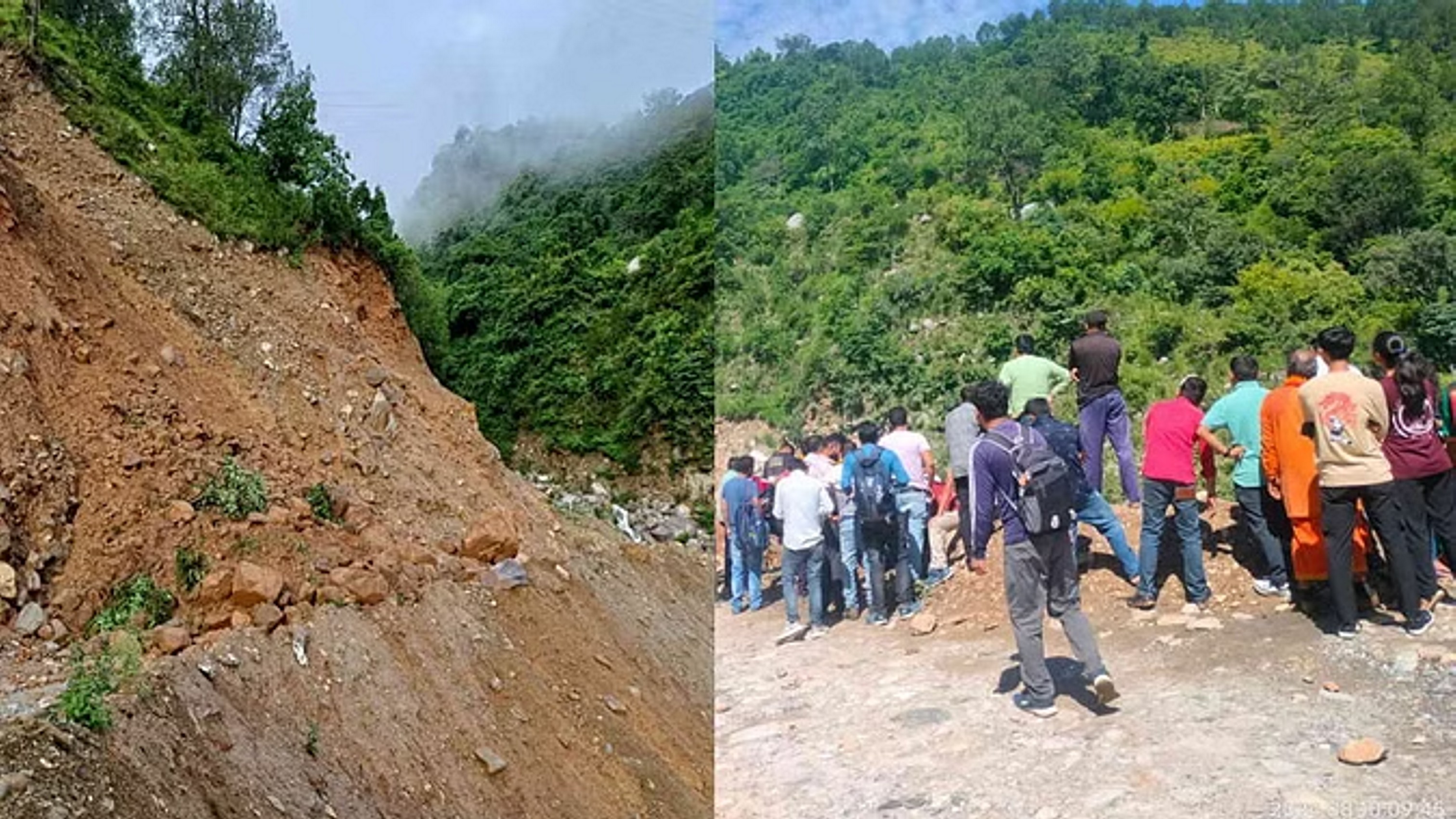 Badrinath Highway: पहाड़ी से आया भारी मलबा, गौचर के पास हाईवे बंद, यमुनोत्री में कृष्णा चट्टी में भू-कटाव