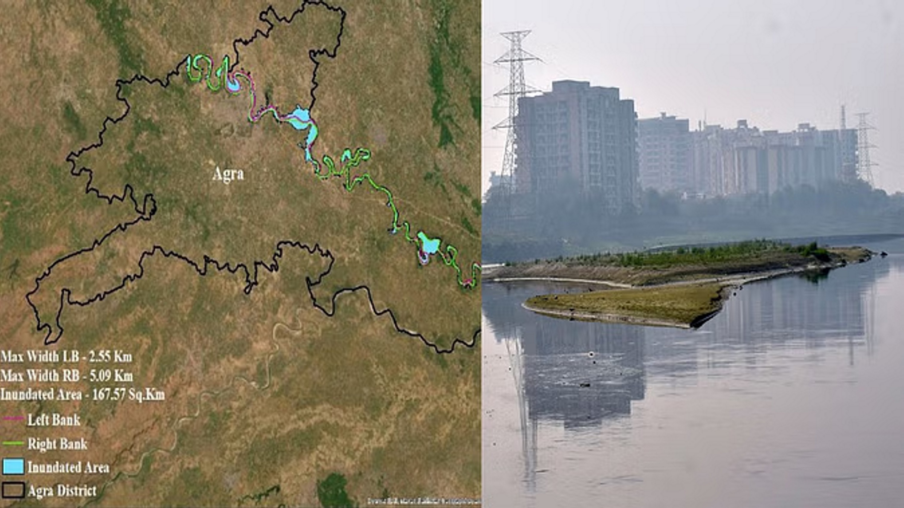 यमुना के आसपास बनीं  कॉलोनी में गहराया संकट 
