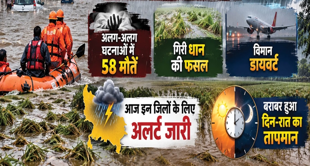 दर्दनाक बनीं 72 घंटे से हो रही लगातार बारिश, 58 मौतें