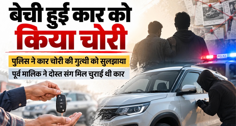 मालिक ने बेचने के बाद चोरी की कार